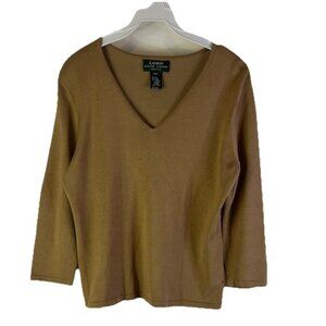 Vintage 90s Lauren Ralph Lauren Silk Knit Sweater Luxury